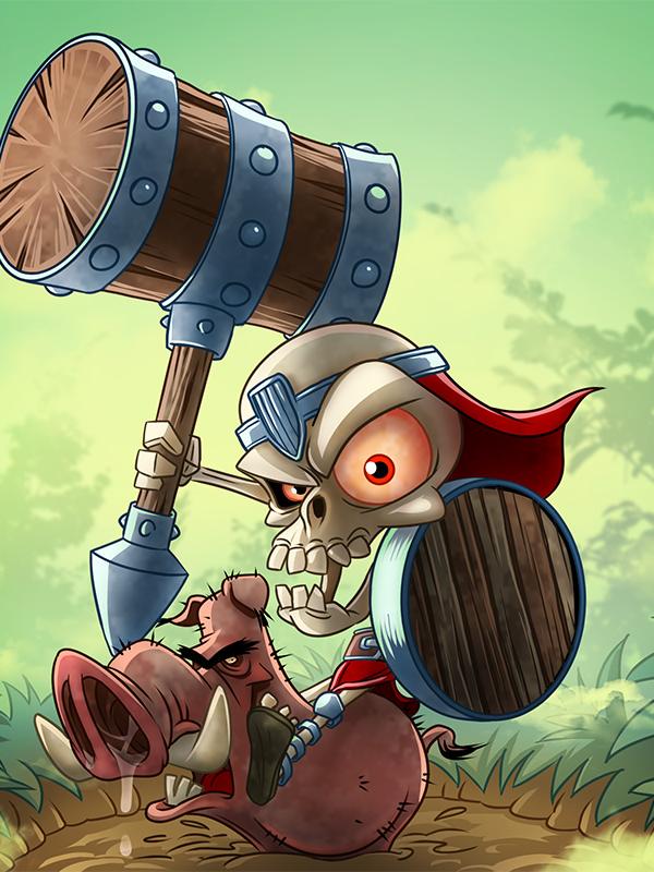 Personnage cartoon pour jeu d'aventure 